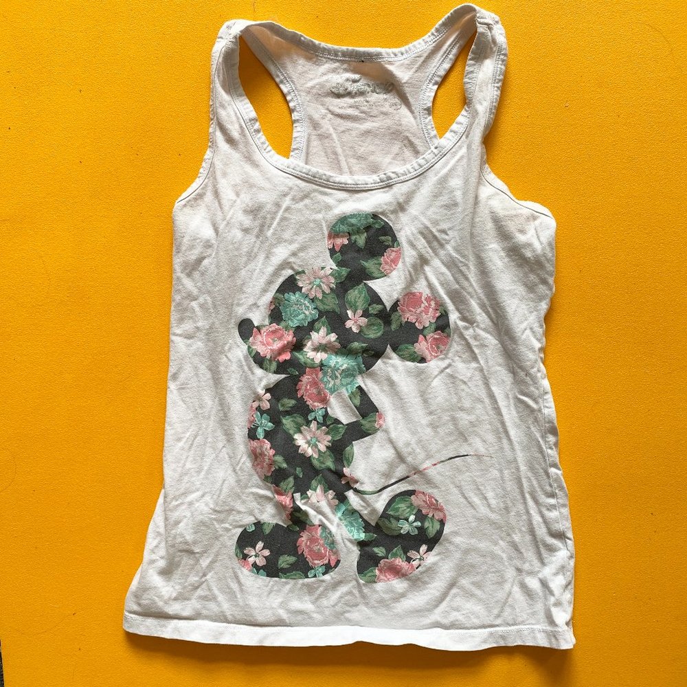 Disney Mickey Floral Tank Top XS